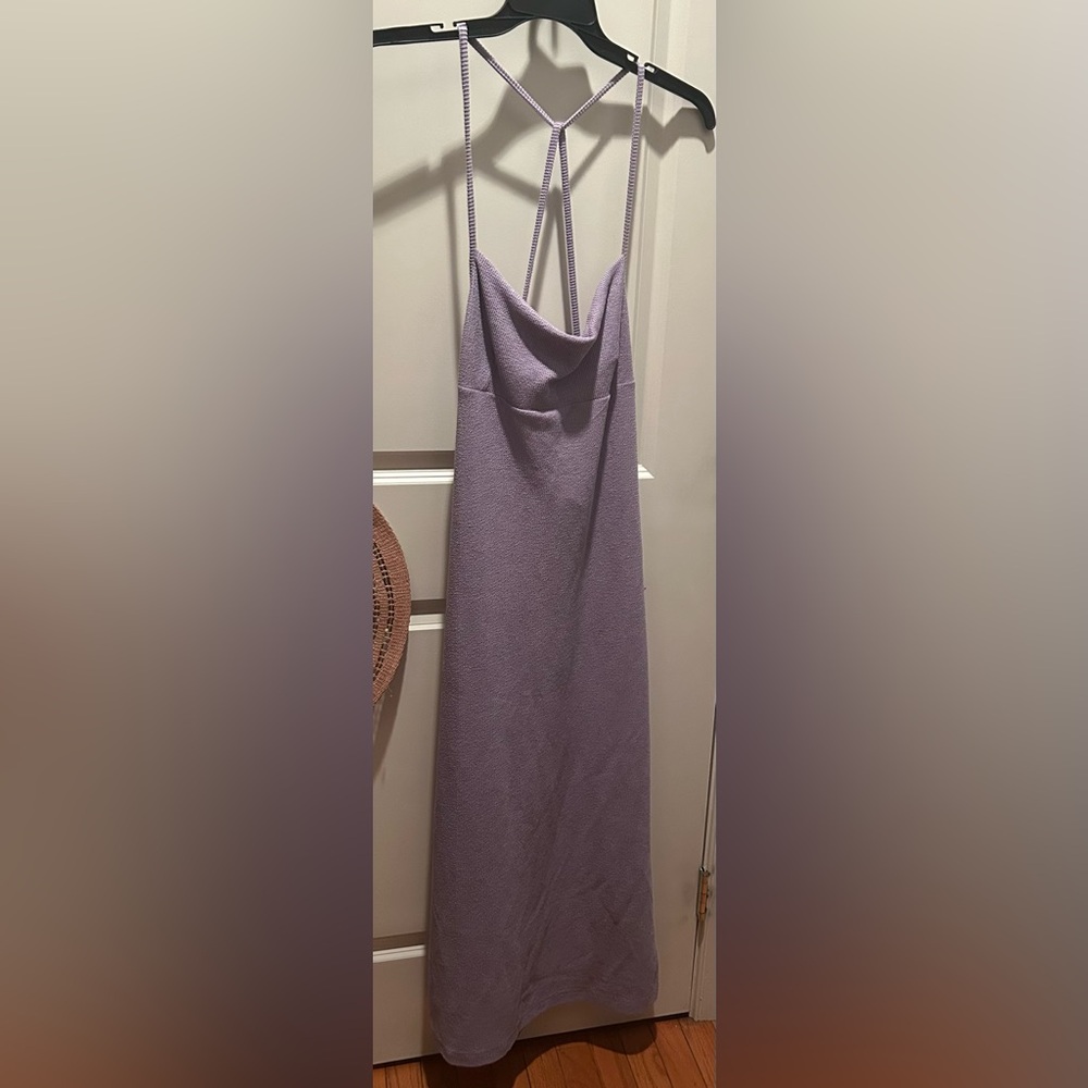 Free People Beach Moss Midi Dress Lavender Purple Large NWOT - Picture 4 of 9